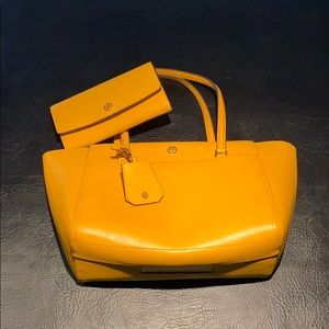 Tory Burch handbag with matching wallet